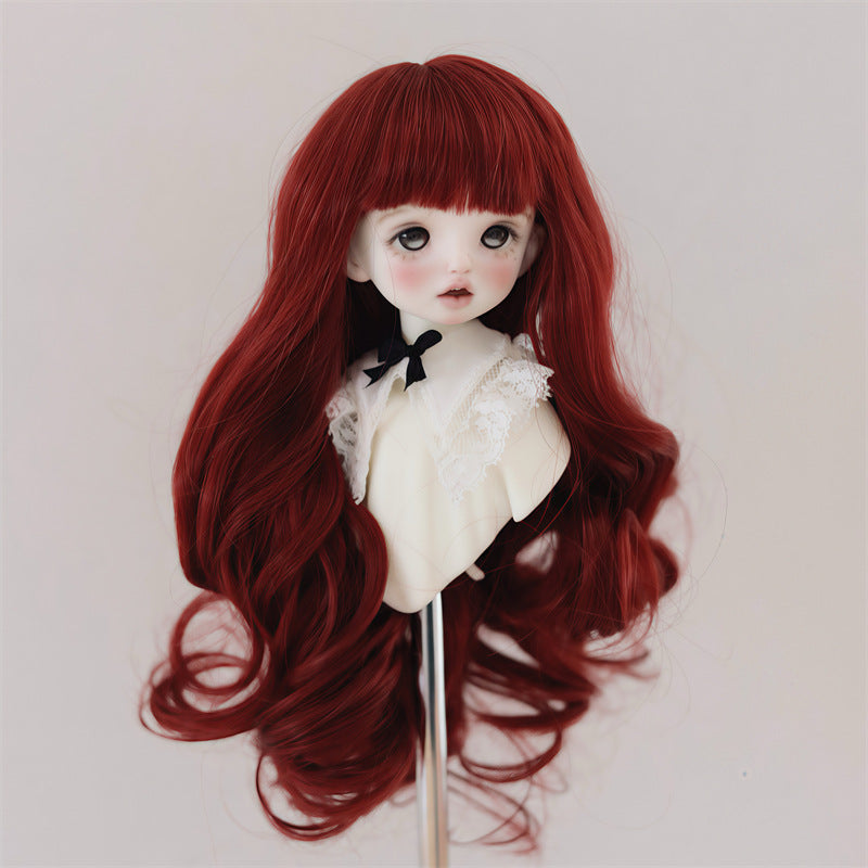 Doll Points Soft Silk Dress Up Wig Short Curly Hair