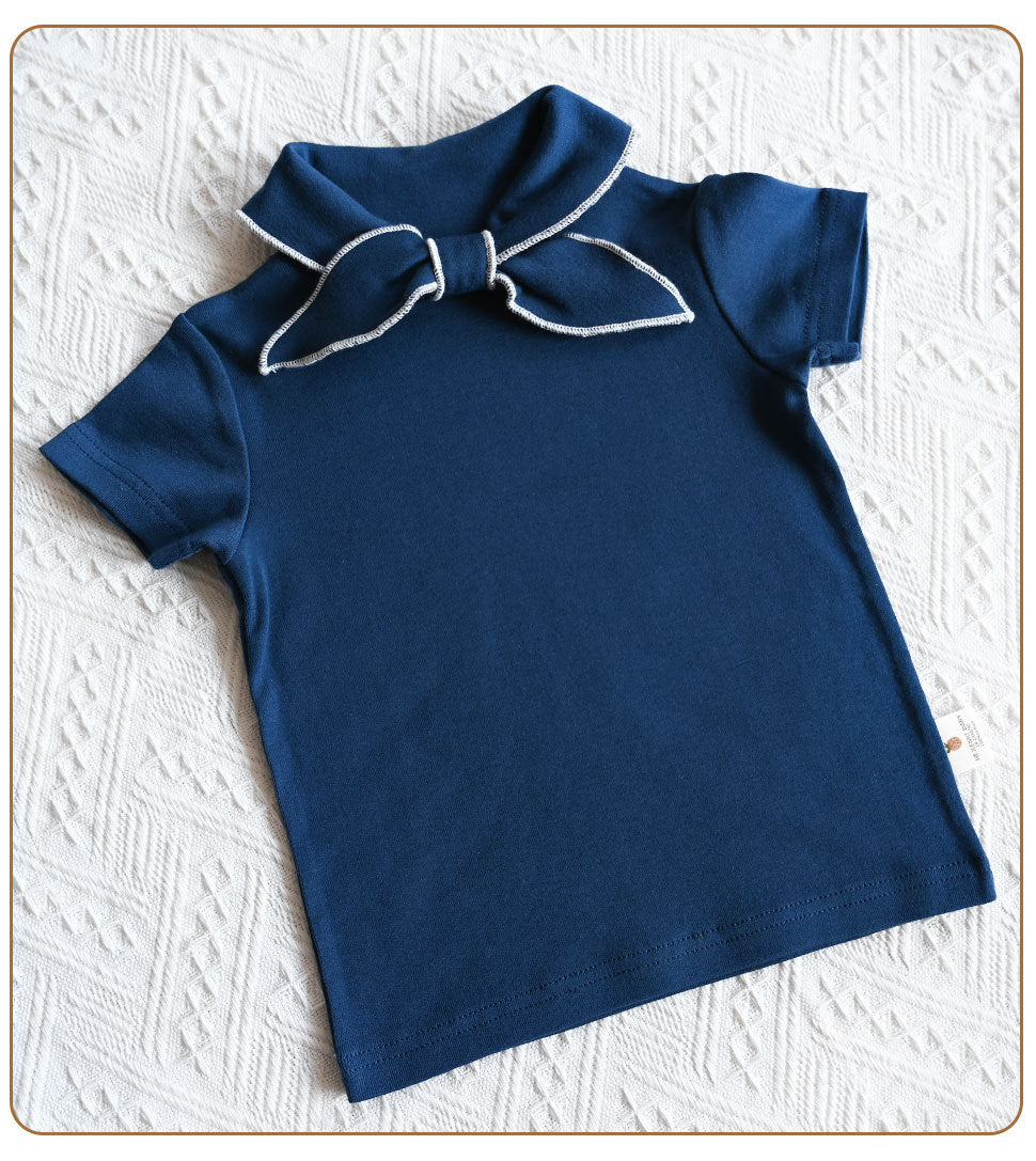 Children's Class Pima Cotton Thin Summer Collar Children's Shirt
