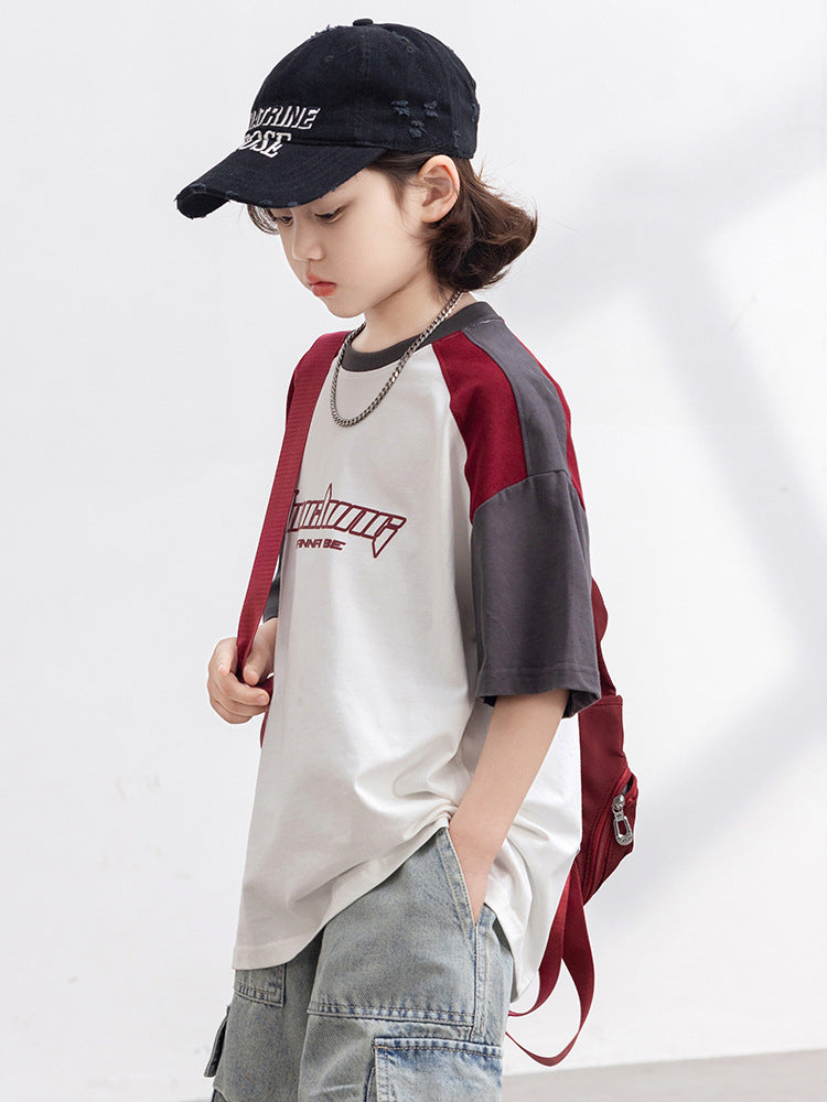 Children's Short Sleeve Summer Clothes Loose Casual Children's T-shirt