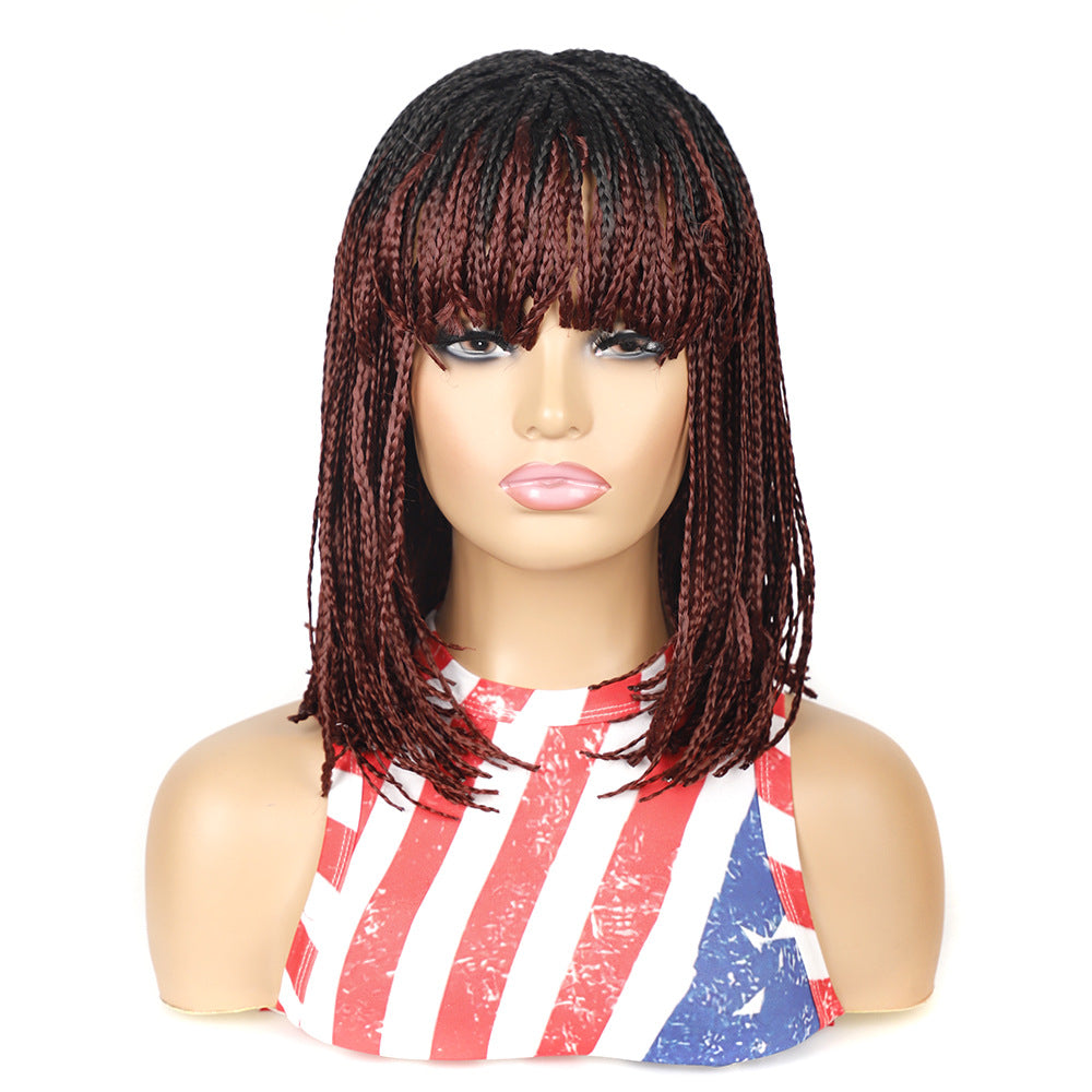 Women's Braids African Short Hair Chemical Fiber Wig Long Curls