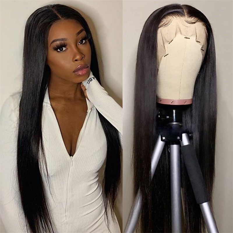 Hair Fashionable Natural Realistic Chemical Fiber Long Straight Wig