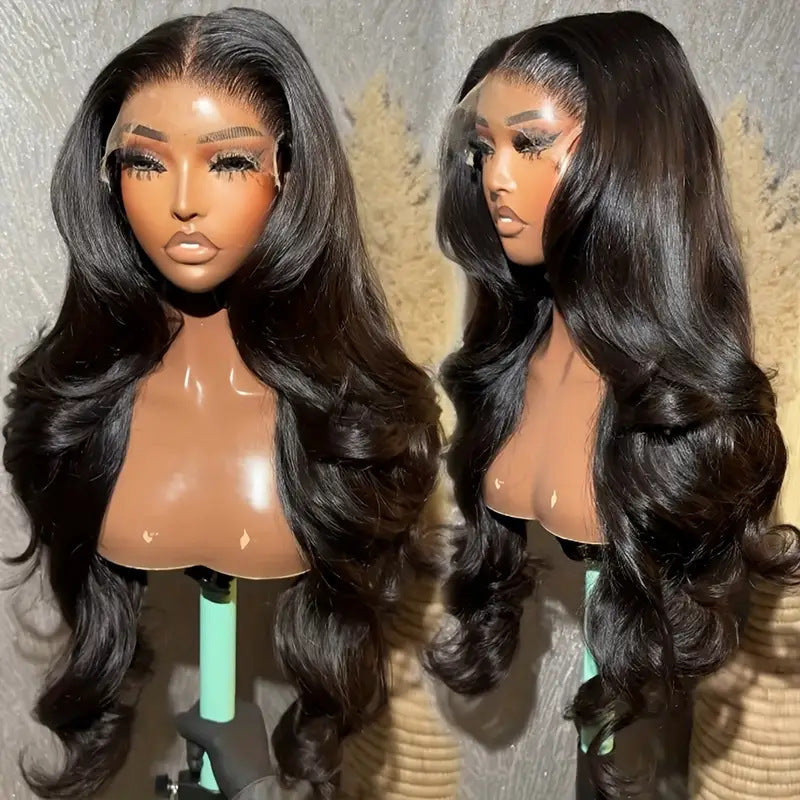 Medium Large Wave Curly Hair Front Wig Long Curls