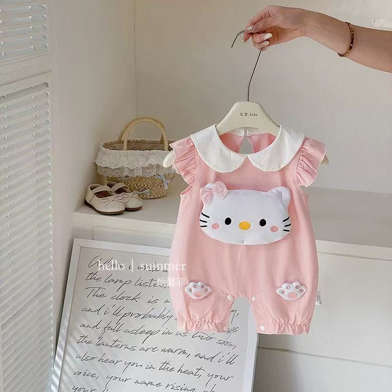 Western Style Rompers Infant Summer Jumpsuit Born Cotton Jumpsuit, Climbing Suit
