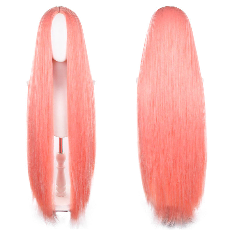 Mid-length Universal Long Straight Scalp Style Cos Wig