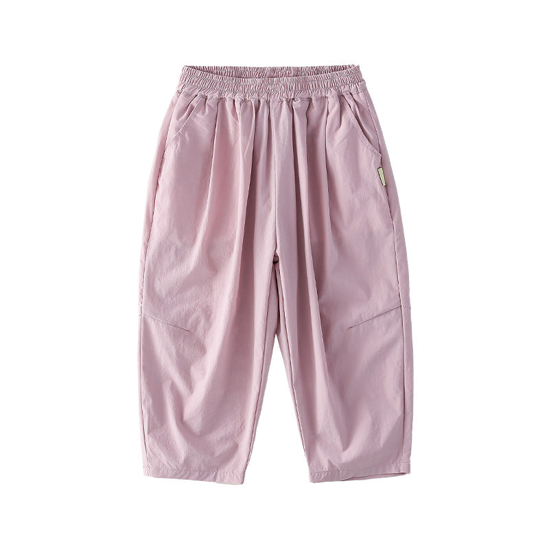 Children's Sun Protection Cotton Hall Ankle Length Children's Pants