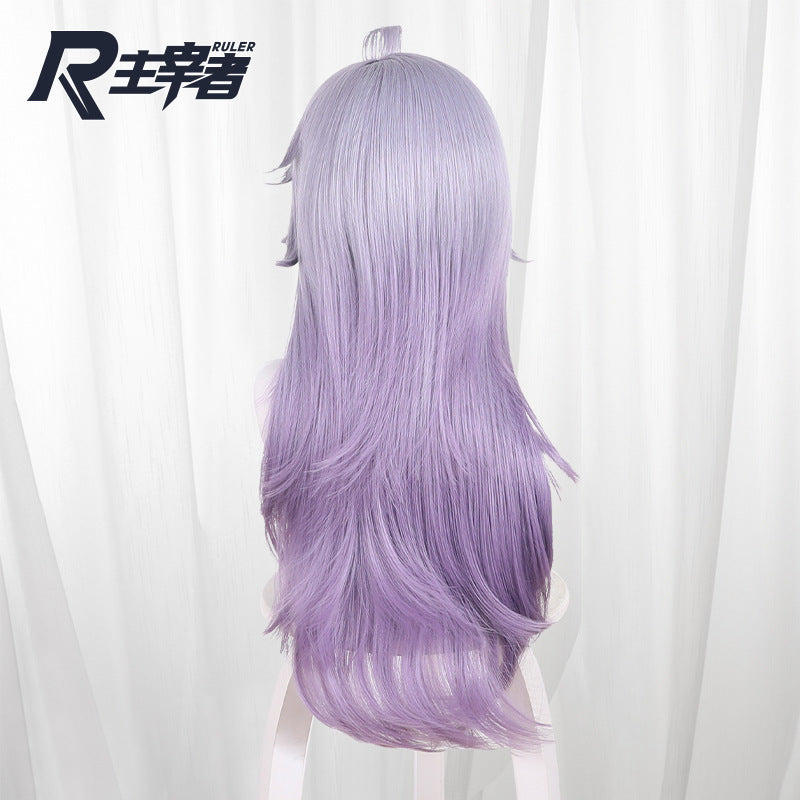 Rock Kingdom World Black Version Purple Gradient Long Cos Wig