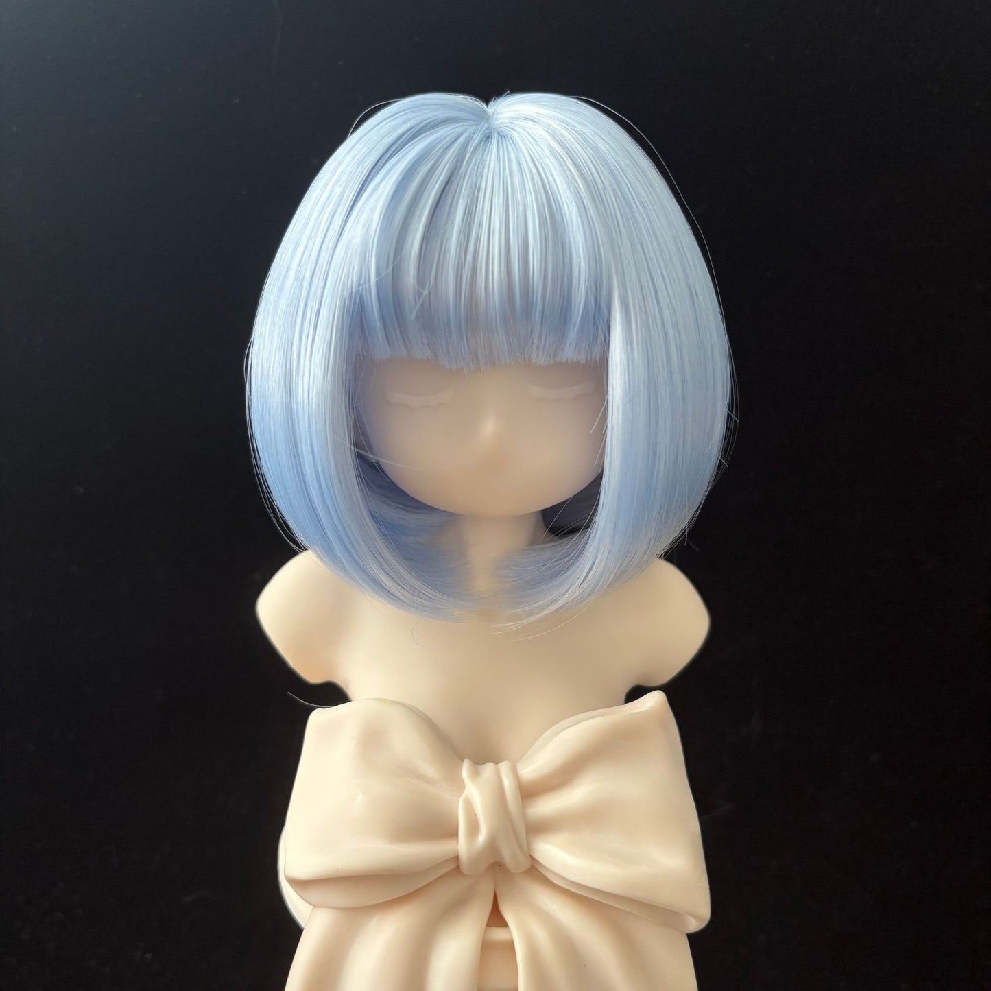 Doll Split Soft Silk Short Hair Straight Bangs Cos Wig