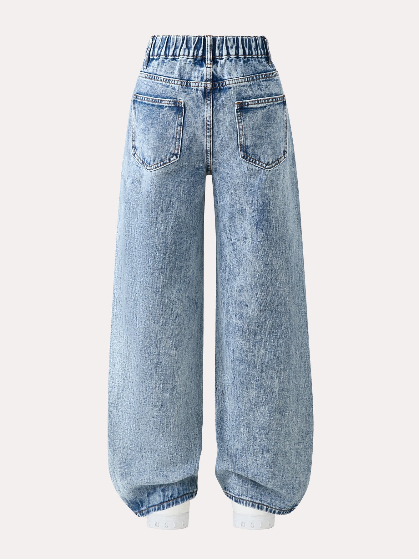 Middle Big Loose Hole Irregular Design Children's Pants