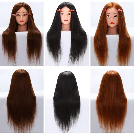 Mixed Hair Hairdressing Mannequin Head Hot Roll Other Wig