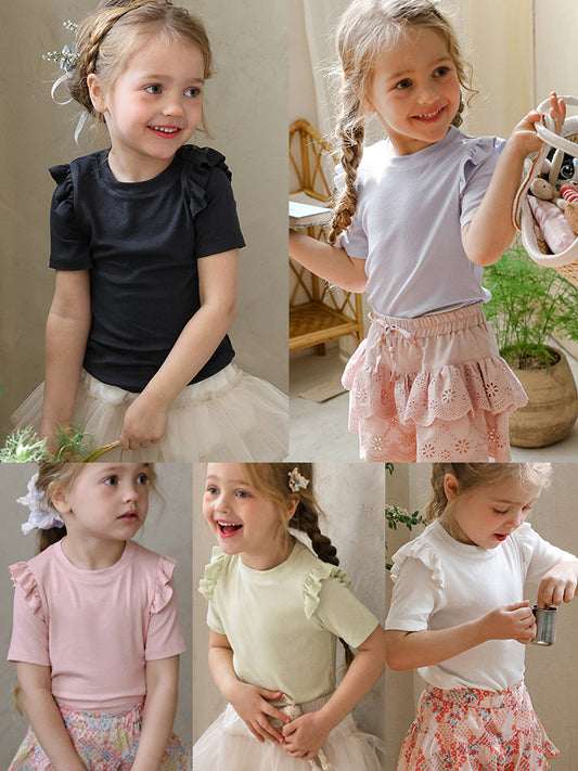 Strawberry Shan Western Style Versatile Stretch Children's T-shirt