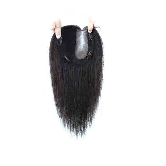Woven Swiss Net Plus Set Human Hair Fluffy Light Invisible Wig