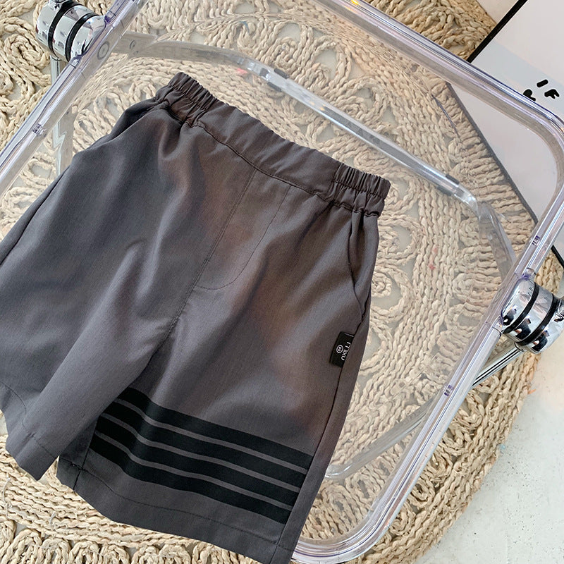 Summer Blouse Pleated Skirt Skirts Shorts Two-piece One Year Old Children's Suit