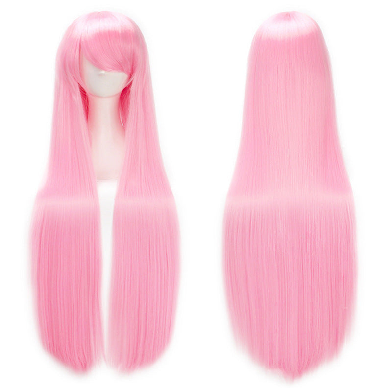 Classic Universal Color Hair Anime Fiber Long Straight Wig