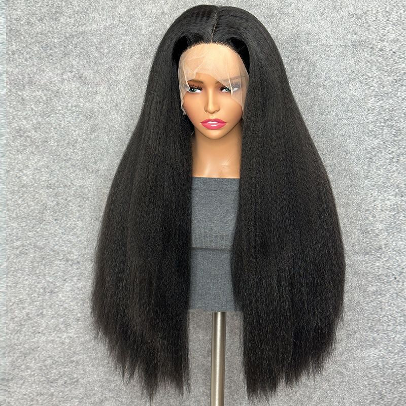 Women's Fluffy Medium Pressure Pit Fiber Synthetic Wig Long Curls
