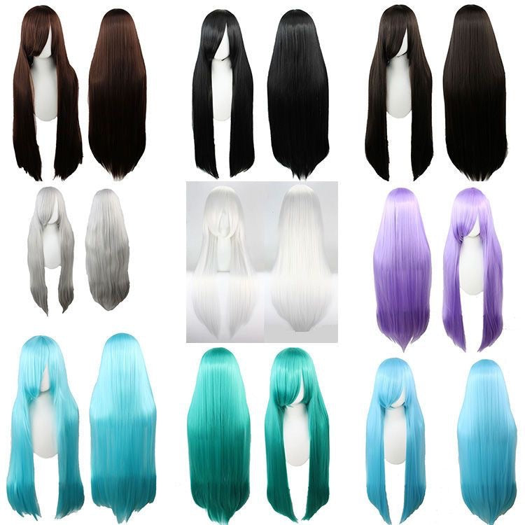 Cartoon Universal Mao Modeling Fiber Simulation Color Long Hair Silk Cos Wig