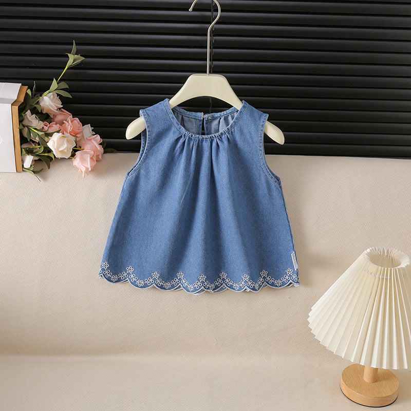 Infant Toddler Summer Fashionable Stylish Sleeveless Breathable Children's Suit