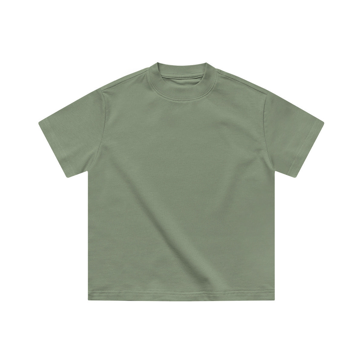 Children's Short-sleeved Summer Clothes Heavy Cotton Solid Children's T-shirt
