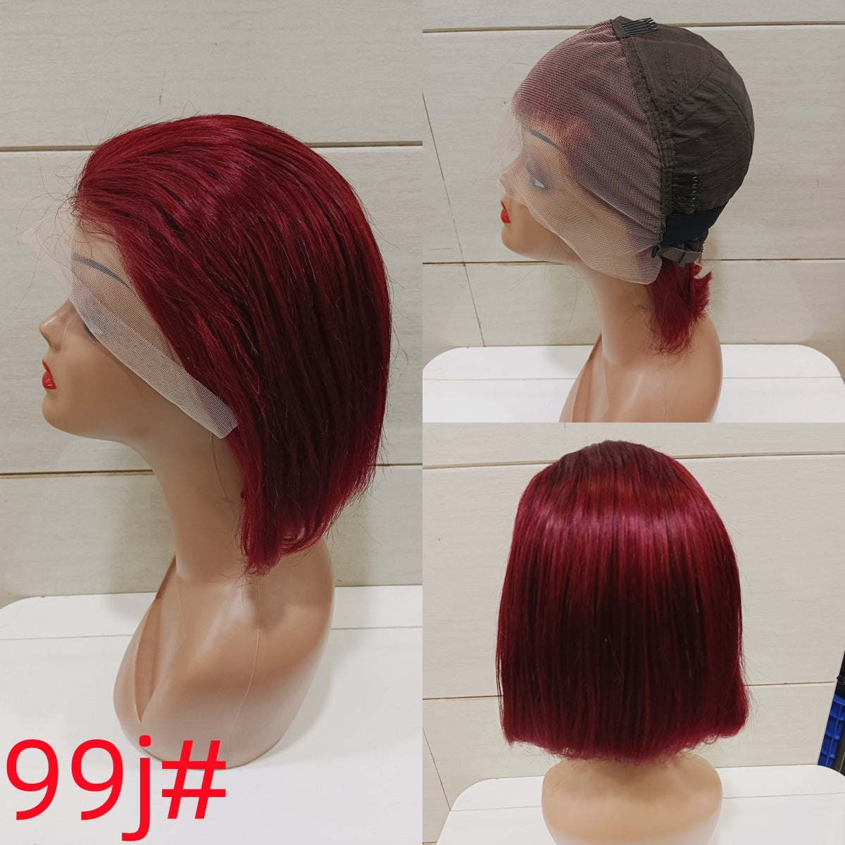 Trendy Slouchy Pretty Versatile Straight Bob Real Hair Wig