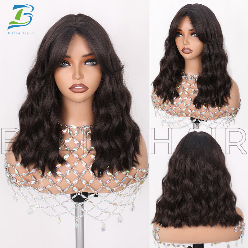 Female Bangs Wave Head Fashion Cover Wig Short Curly Hair