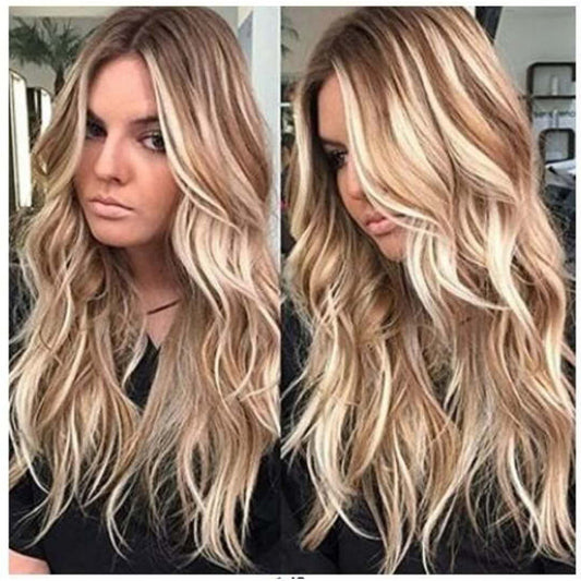 Big Wave Curly Brown Gradient Light Wig Long Curls