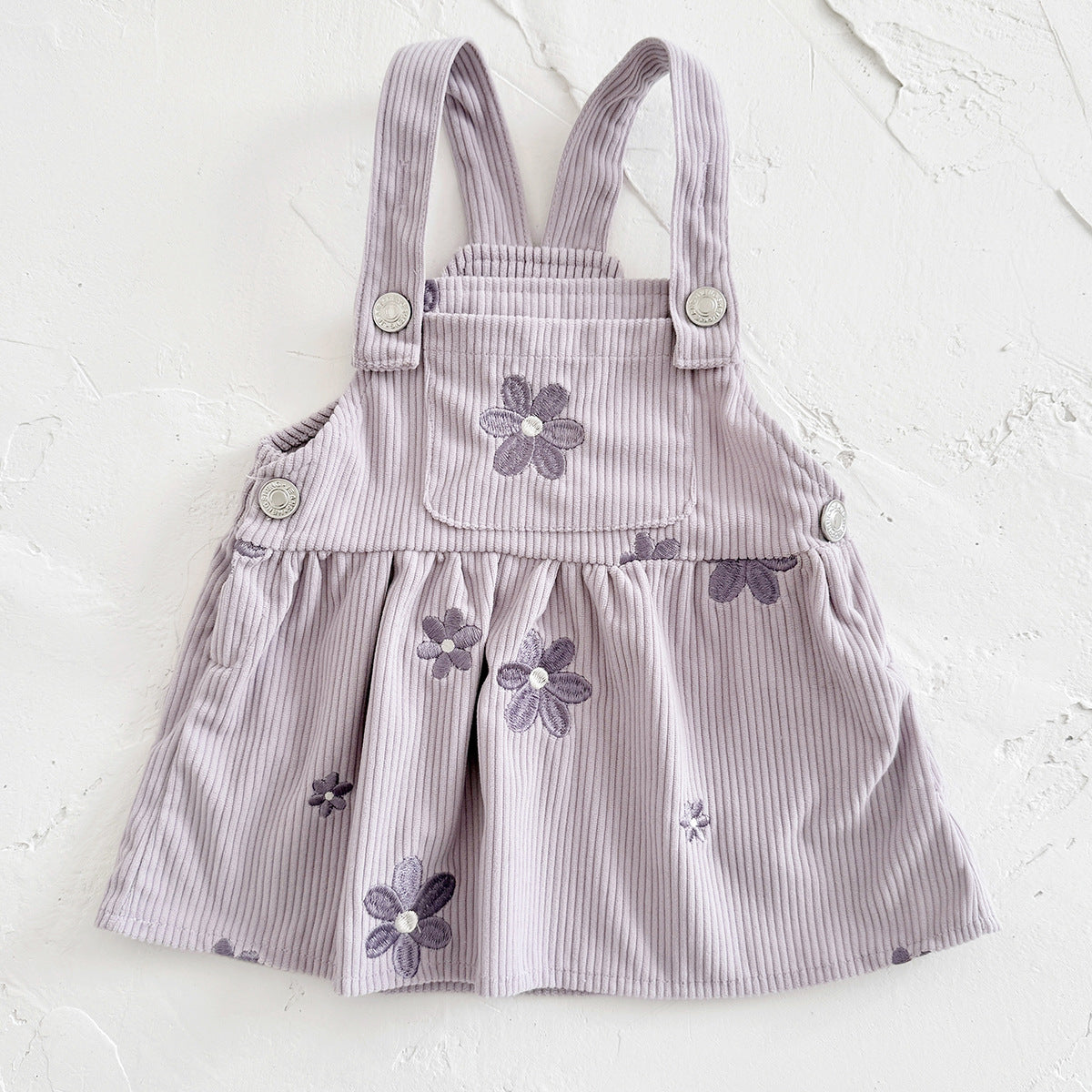 Clothing Flower Embroidery Lilac Tutu Skirt Children's Dress