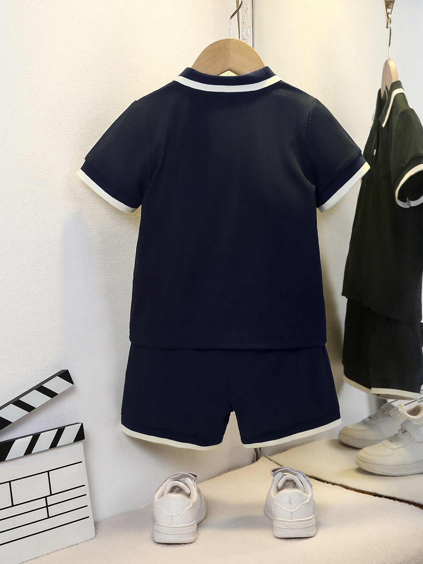 Children's Summer Shirt For Boys Korean Style Western Two Pieces Children's Suit