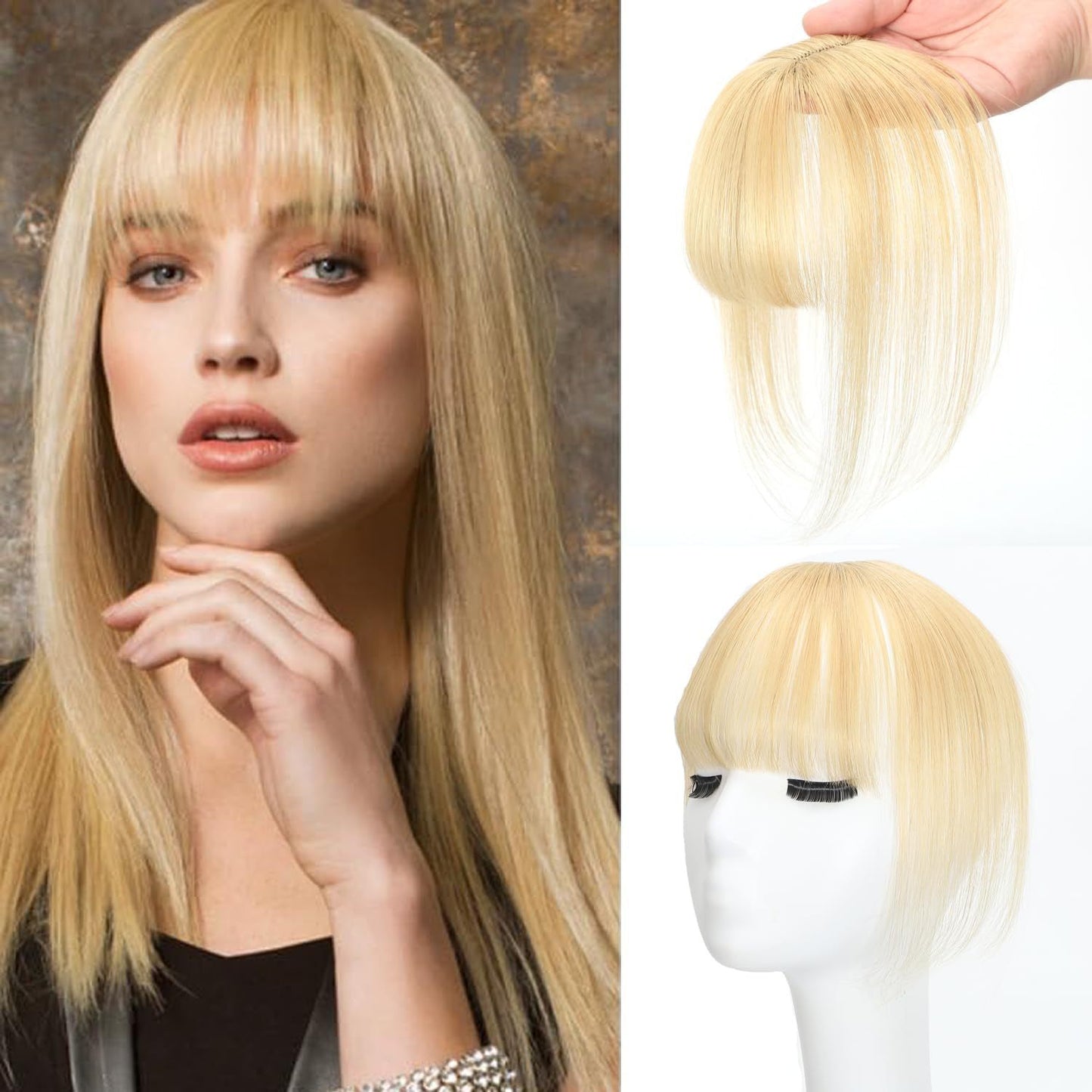 Air Small Supplementing Piece Cover Bangs Hand-woven French Style Female Wig