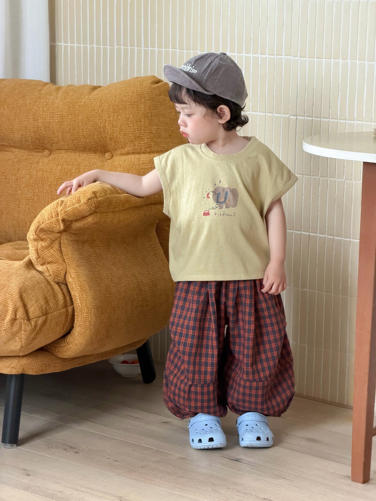 Children's Summer Clothes Korean Style Cartoon T-shirt Children's Suit