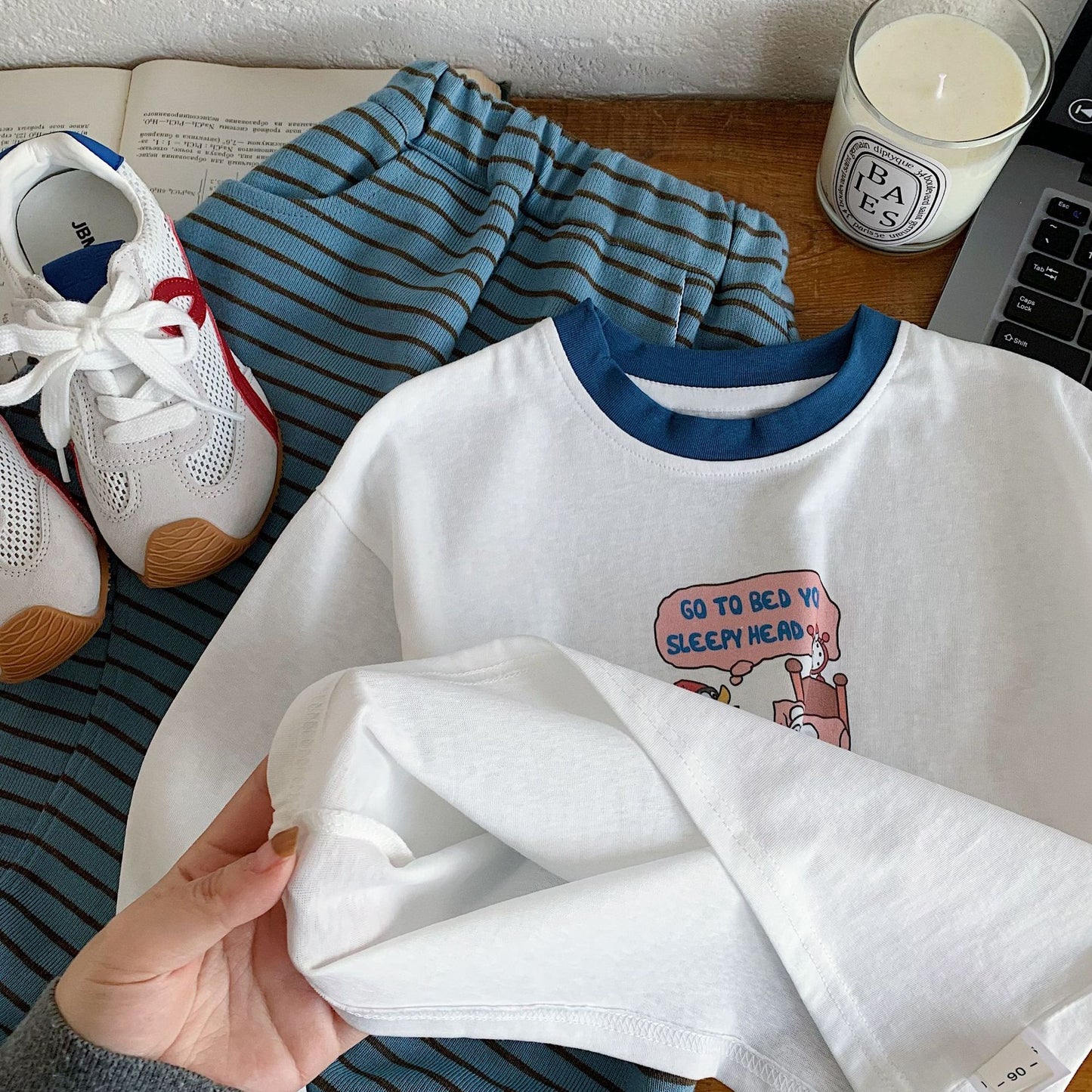 Children's Spring Cartoon Printed Pullover Bottoming Shirt Medium Large Long Sleeve Children's T-shirt