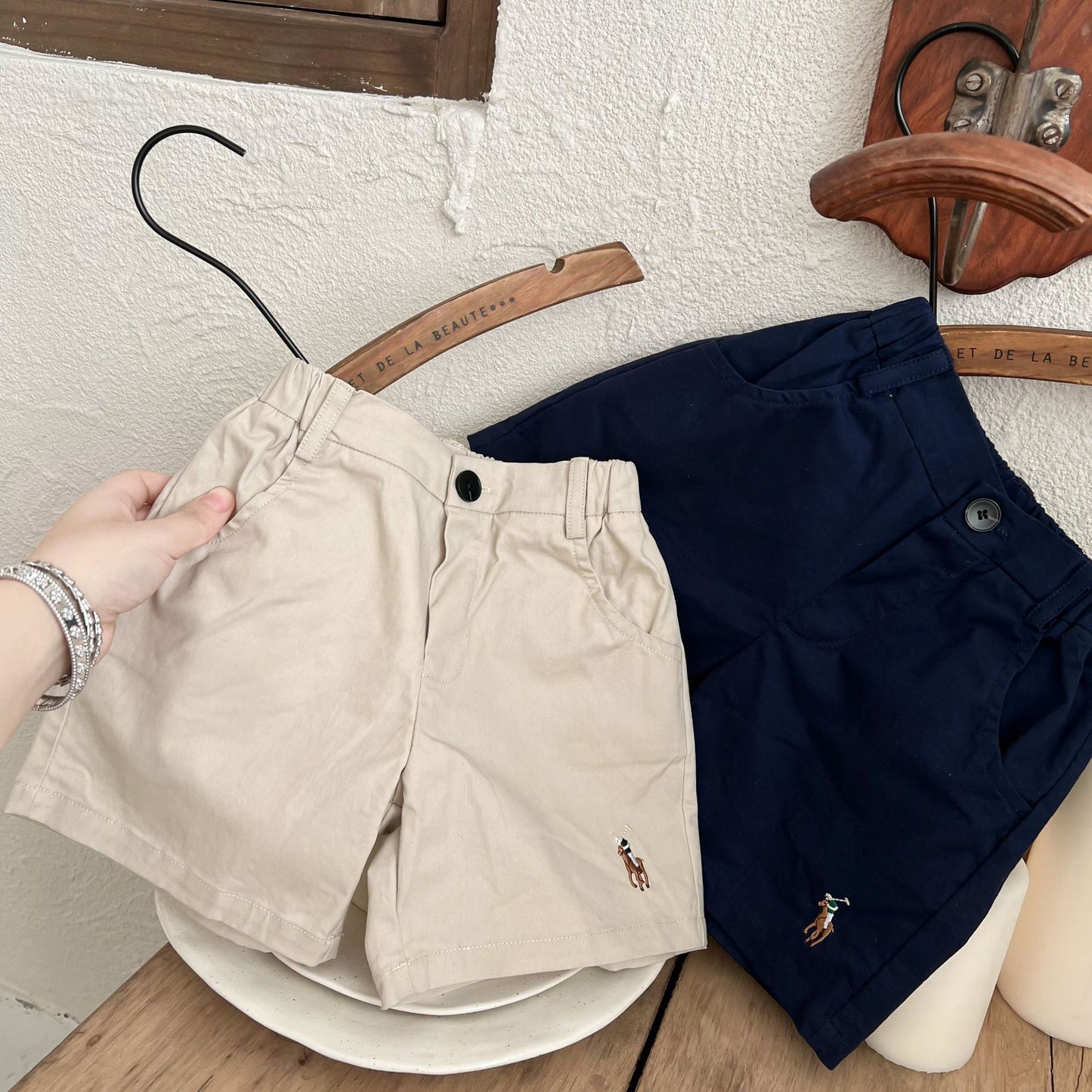 Children's Summer Embroidery Pony Trendy Casual Shorts Boys Thin Children's Pants