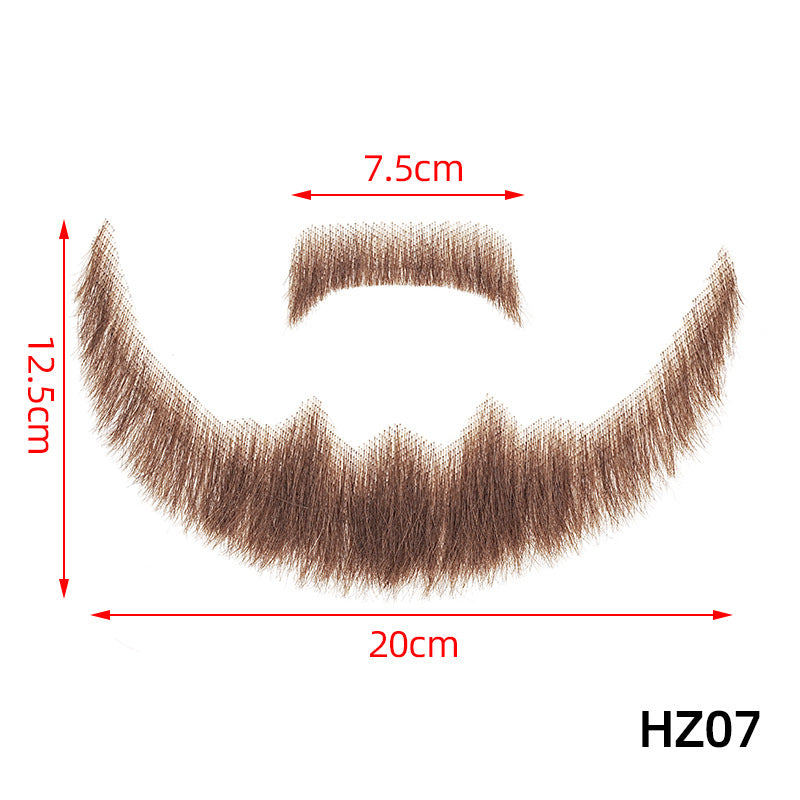 Fake Beard Invisible Seamless Human Hair Eyebrows Film Television Props Other Wig