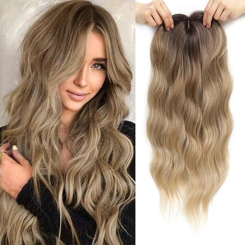 Women's Hair Piece Hand-woven Lace Hairpiece Big Wig Long Curls