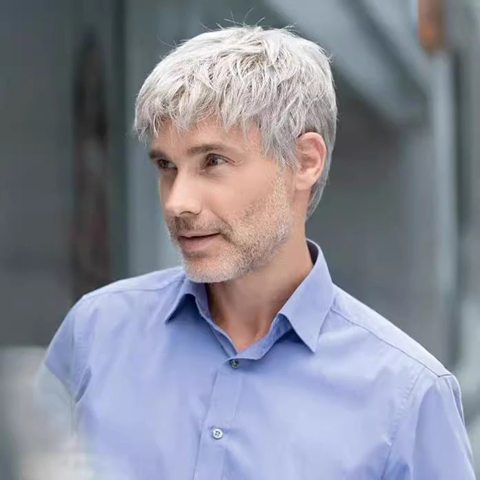 Men's Short Hair Fluffy Fiber Chemical Men's Wig