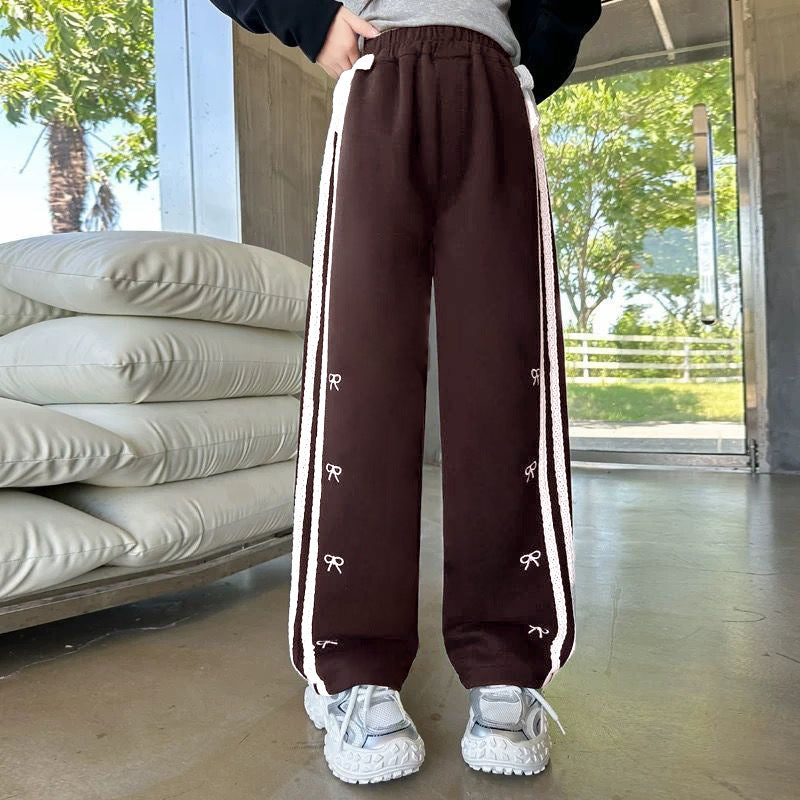 Fashionable Korean Style Loose Slimming Casual Sports Wide Children's Pants