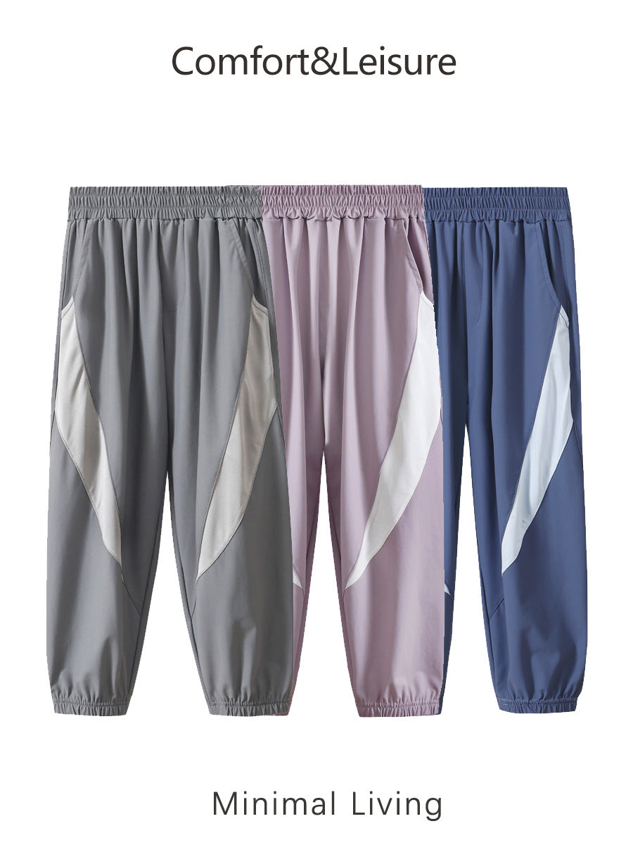 Children's Summer Thin Breathable Ice Silk Leggings Anti Children's Pants