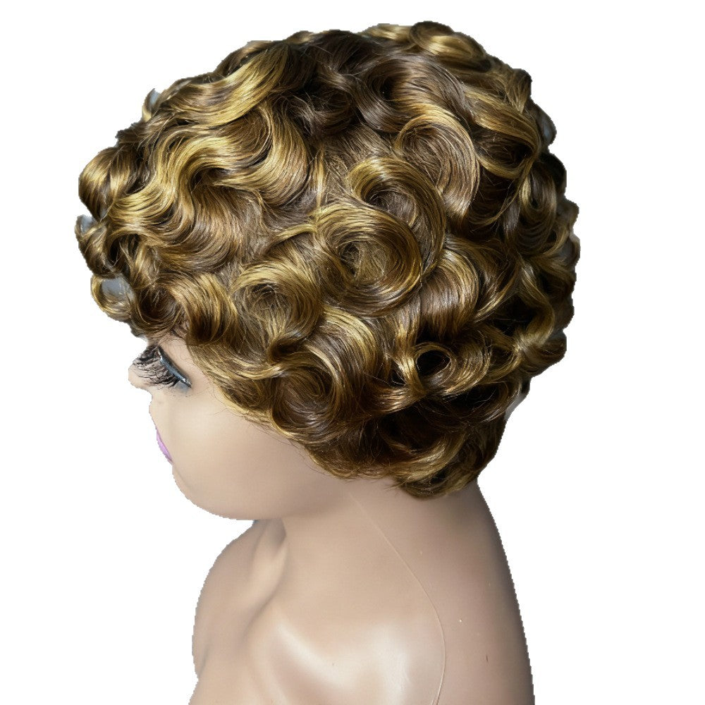 Braid Mechanism Inner Net Head Cover Female Quality Wig Short Straight Hair