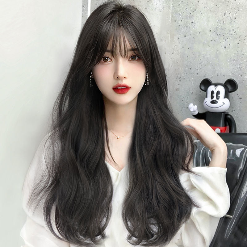 Women's Coney Hair Style Big Wave Curly Natural Simulation Human Fashion Wig Long Curls