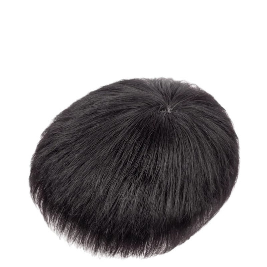 Men's Fluffy Top Supplementing Piece Around Biological Business Men's Wig