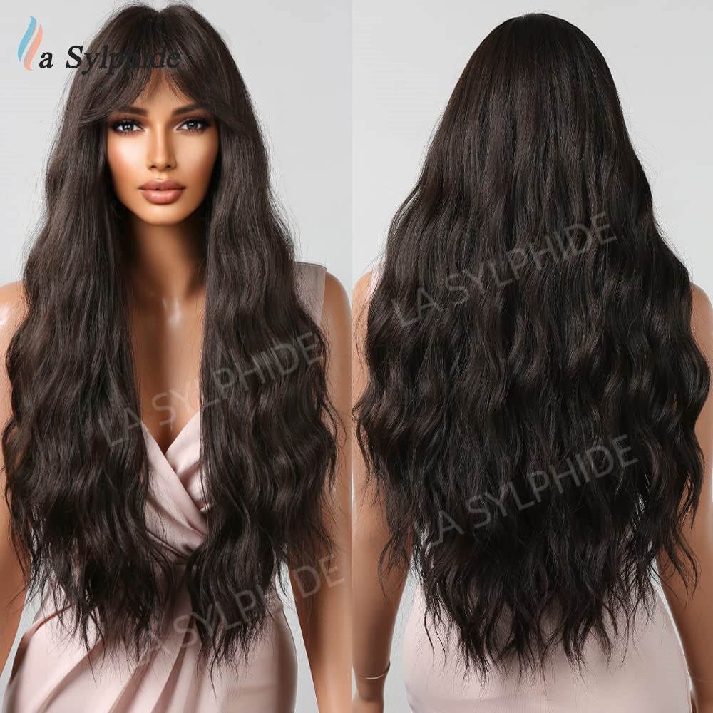 Hair Red Orange Brown Rose Net Matte Wig Long Curls
