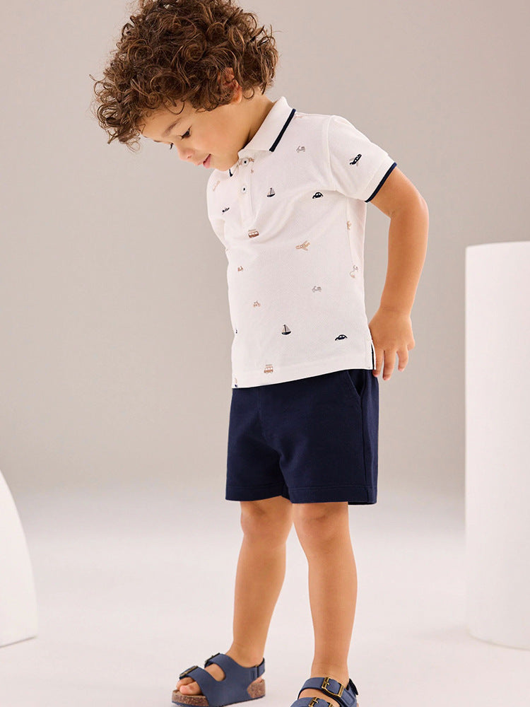 Children's Boys Summer Fashion Short-sleeved Clothes Cool Children's Suit