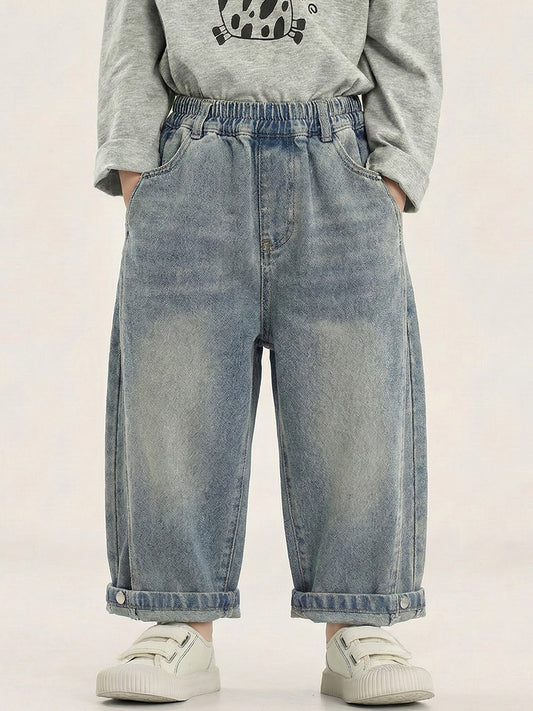 Children's Jeans Spring Loose Gradient Trousers Clothes Children's Pants