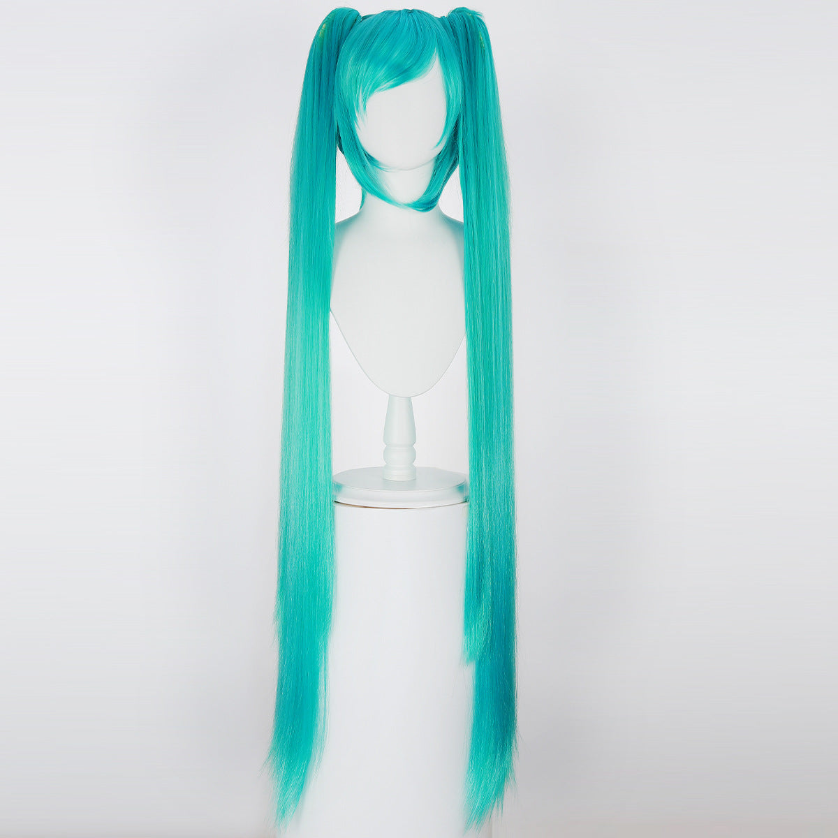 Blue Gradient White Snow Pairs Ponytail Cos Wig