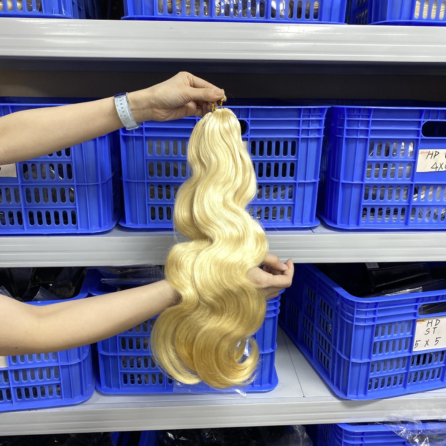Casual Glamorous Crochet Extension Full Human Real Hair Wig