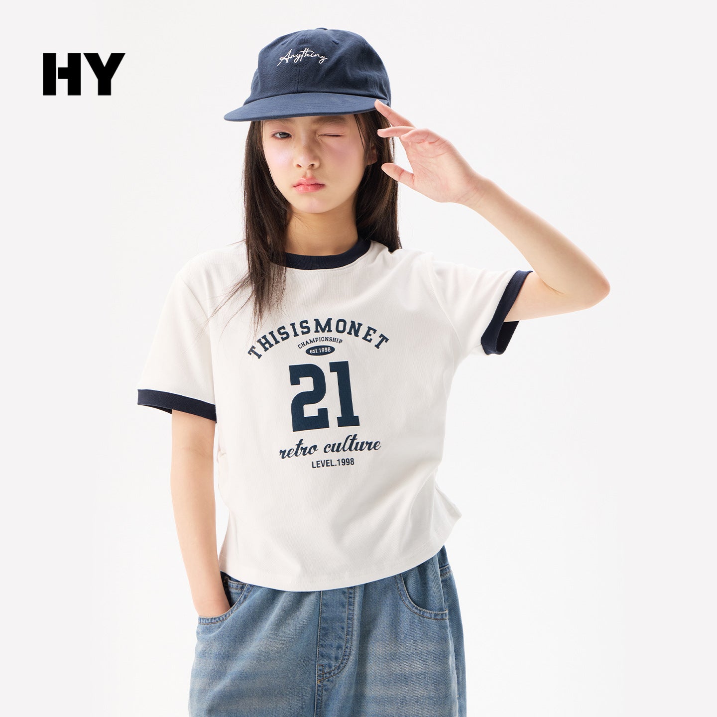 Children's Summer Short-sleeved Letter Printing Loose Tops Children's T-shirt
