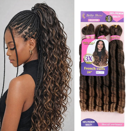 Fiber Low Temperature Tube Curved Large Wig Long Curls