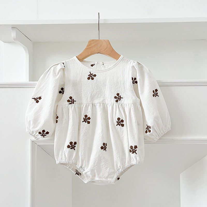 Long Sleeve Rompers Romper Sisters Outfit Children's Dress