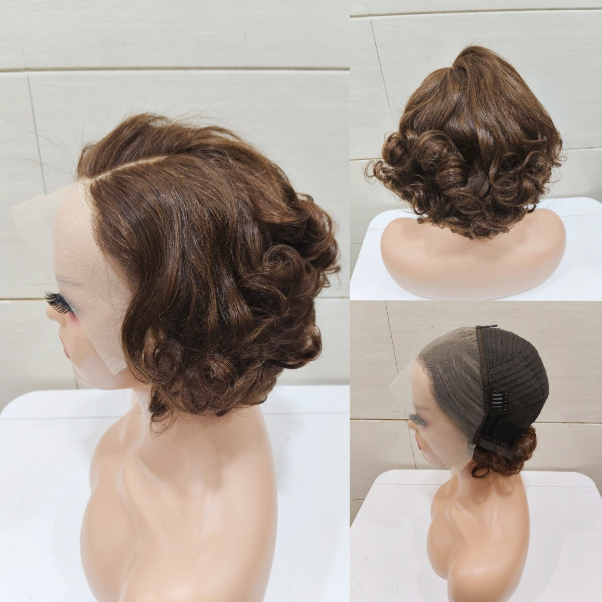 Classy Loose Wave Bob Human Wigs Real Hair Wig