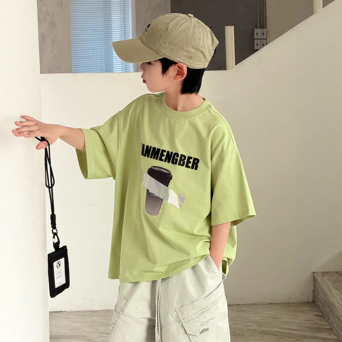 Boy's Short-sleeved Summer Wear Half Sleeve Boy Children's T-shirt