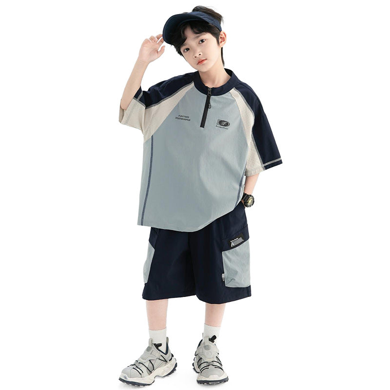Glamorous Beautiful Slouchy Bear Summer T-shirt Children's Suit