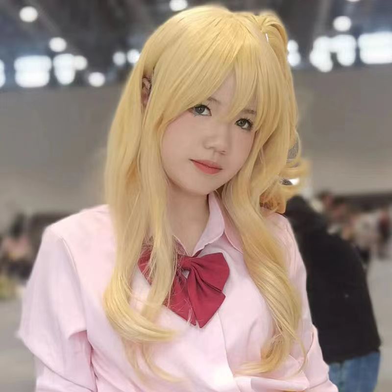 Blue Original Grapefruit Anime Head Cover Sweet Cos Wig